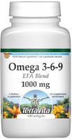 Omega 3-6-9 EFA Blend - 1200 mg (100 softgels, ZIN: 427997)