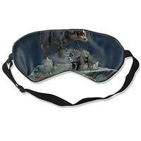 Lightweight and Comfortable Dinosaur Sleeping Eye Mask for Night Sleeping Travel Blindfold Game, Eyeshade for Men & Women, Block Out Light