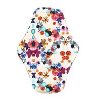 Milisten Reusable Sanitary Pads 5Pcs Menstrual Pads Bamboo Charcoal Cloth Washable Sanitary Towels for Women Female Ladies Random Color 25x18cm