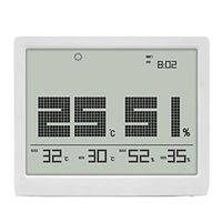 Thermometer and Hygrometer time Weather Forecast Power Display LCD Large Screen Digital Indoor Baby Room Flower Room
