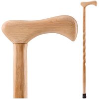 Brazos Walking Cane for Men and Women Handcrafted of Lightweight Wood and made in the USA, Hickory, 37 Inches