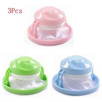 3 Pcs Washing Machine Lint Filter Bag Laundry Mesh Hair Catcher Floating Ball Pouch Cleaning Supplies (as Show)