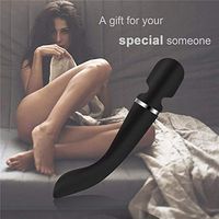 10 Speed Plug-in Full Body Massage Wand Powerful Motor Therapeutic -Black