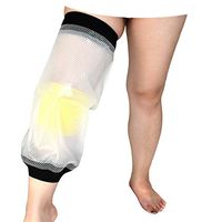 Knee Cast Cover for Shower, Waterproof Knee Shower Protector for Knee Replacement Surgery, Wound, Burns Reusable New Upgraded TPU