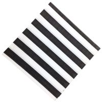 Just Artifacts Party Paper Napkins 6.5" 20pcs Striped Black - Click for more colors & patterns!