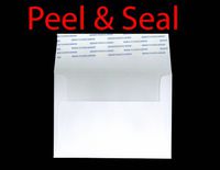 A6 Premium Heavy 1000 White Peel and Seal (4 3/4" X 6 1/2") 4x6 Wedding Shower Announcement Photo Envelopes