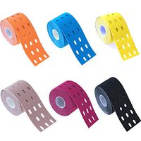 Star Brand 33Feet Kinesiology Tape Resistant Sport Tape| Reduce Pain and Injury Recovery Pain Relief Adhesive for Muscles,Shin Splints,Knee Shoulder Waterproof Therapeutic (Black, 1 Roll)