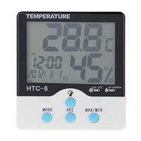 Medical Temperature Thermometers Screen Display Indoor Illuminated Digital Celsius and Fahrenheit Temperature/Hygrometer, Date and Clock Thermometers