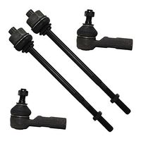 Detroit Axle - New 4pc Kit - 4WD All (4) Front Inner & Outer Tie Rod Ends for Chevy & GMC Truck's w/4WD ONLY
