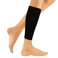 Max Compression Nylon Integrated Dual Calf Supports, Black, 2 Count