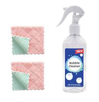 Vovotrade Super Cleaner - Kitchen Grease Cleaner Multi-Purpose Foam Cleaner All-Purpose Bubble Cleaner 200Ml +2 Towels (200ML + 2 Towels, White)