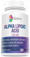 Fladora Alpha Lipoic Acid 300mg – Supports Healthy Blood Sugar and Nerve Health, Antioxidant - 60 Vegetarian Capsules, Pure ALA, Non-GMO, Gluten Free