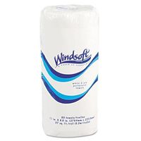 Windsoft 122085CT Perforated Paper Towel Rolls, 11" x 8 4/5", White, 85/Roll, 30 Rolls/Carton