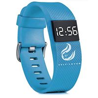 Fxbar, Simple Fashion Digital LED Sports Watch Brand Durable Rubber Strap Bracelet Watches (Sky Blue)