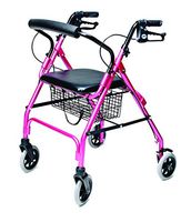Lumex Walkabout Lite Rollator, Pink, RJ4300P