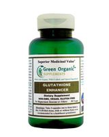"Green Organic Supplements' Glutathione Enhancer, Antioxidant. 90 VCaps, Non-GMO, Vegan, Gluten Free, Made with Organic, Wild-Crafted, and Natural Ingredients to Restore Body Functions. (Pack of 1)