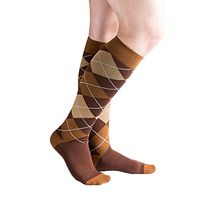VenaCouture Mens 15-20 mmHg Compression Socks, Bold Argyle Pattern