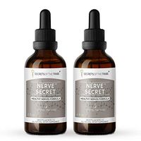 Nerve Secret Alcohol Extract, Turmeric, Feverfew, Passionflower, Hawthorn, Oatstraw, Skullcap. Glycerite Tincture, Healthy Nerves Formula (2x4 fl oz)