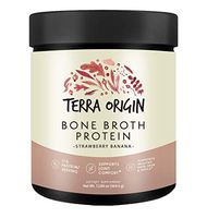 Bone Broth Protein Powder, Strawberry Banana, 15 Servings, 17G Protein, Natural Collagen from Real Whole Food Sources - Supports Joint Comfort and Cartilage Health