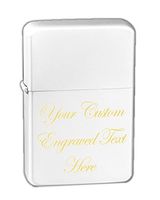 Hat Shark Personalized Custom Laser Engraved Vector KGM Thunderbird Vintage Lighter Groomsmen, Wedding, Anniversary, Birthday, Gift - Multiple Colors (White Matte)