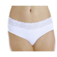 Single Pair Hush Hush Women's Absorbent Panties White SM - Washable, Reusable Underwear for Incontinence or Period Leaks