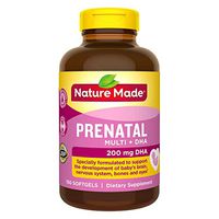 Nature Made Prenatal Multi + Dha, 200mg 150 Softgels (Two Bottles each of 150 Softgels)