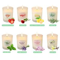 YMING Scented Candles for Women Glass Jar Candle Set Luxury Natural Soy Wax Fragrance Essential Oils Birthday Gift
