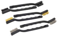 6Pc Wire Brush Set-Steel-Brass & Nylon Heads For Diy Car Detailing And Cleaning