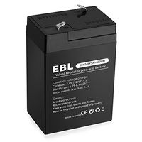 EBL 6V 5Ah Rechargeable Battery Sealed Lead Acid Battery - for AJC Brand Replacement Battery