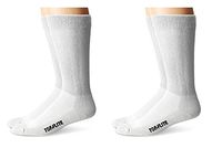 Top Flite Diabetic Non-Binding Cushion Crew Ultra Dri Socks 4 Pair Pack (L - USA Shoe 9-13, White)