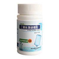 84 Disinfection Tablets, Pstarts Effervescent Chlorine Sterilization Clean Tablets, Laundry Household Purification, 100 Tablets/Bottle