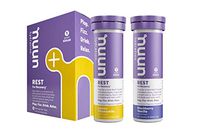 Nuun Rest: Relaxation & Rest Aid Drink Tablets, Lemon Chamomile and Blackberry Vanilla Mixed Pack, Muscle Relaxer, Stress Relief, Sleep & Recovery Supplement, Box of 2 Tubes (20 servings)