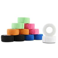 CM Self Adhesive Bandage Tape Elastic Finger Cohesive Wrap for Wrist and Ankle Sprains Swelling, 1 Inch Width with 12 Rolls
