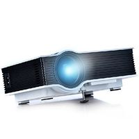 ERISAN Updated Full Color 130" Multimedia Mini LED Projector Portable Home Cinema Theater Box- Optical Keystone USB/AV/SD/HDMI/Interface for Video Game Movie Night