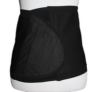 Safe n' Simple Unisex Ostomy Hernia Support Belt, Stoma Hernia Belt, 6", Black, X-Small