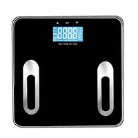 XSWZAQ Digital Bathroom Scale/Electronic Weighing Scale - Large Capacity 180kg / 400lb /28st - High Precision, Step-on, Backlight LCD Display, Slim and Smart Design (Black/Pink) (Color : Black)