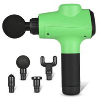 Massage Gun, Handheld Cordless Deep Tissue Muscle Massager Device, Massage Guns for Muscle Tension Relief with 4 Replaceable Massager Heads Personal Percussion Massage Gun for Athletes Black-816