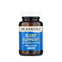 Dr. Mercola Melatonin Sleep Support, 30 Servings (30 Tablets), Supports Overall Sleep Quality, non GMO, Soy Free, Gluten Free