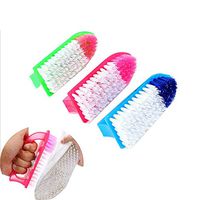 ARRIVEOK Effective Various Angles Shoes Brush Long Handled Multipurpose Cleaning Tool Dust Scrubber Boot Cleaner (Color Random)