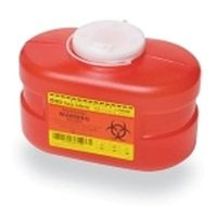 Becton Dickinson One-Piece Sharps Collector, 3.3 qt, Red, Vented Cap,Case of 24