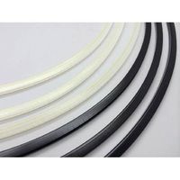 Panduit GES144F-A-C0 Solid Grommet Edging with Adhesive Lined.144-Inch Thickness, Weather Resistant Polyethylene, Black