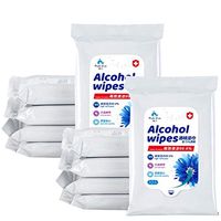 Alcohol Wipes (100 Packs, 1000 Wipes), Large Wet Wipes(8" x 6"), 75% Rubbing Alcohol Wet Wipes Cleaning Wet Wipes for All-Purpose Cleaning
