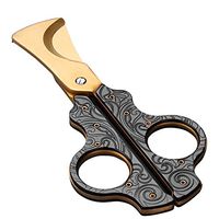 WMM- Cigar cutter Cigar Cutters Stainless Steel Super Sharp Cigar Scissors for Most Size of Cigars (Color : Black)