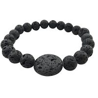 Men's Lava Stone Bead Essential Oil Diffuser Bracelet
