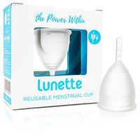 Lunette Menstrual Cup - Clear - Reusable Model 1 Menstrual Cup for Light Flow