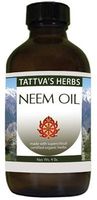 Organic Neem Oil - Non GMO Nourishes Itchy, Dry, Irritated Skin, Promotes Healthy Skin - Cold Pressed Unrefined 8 Oz. 2 Month Supply from Tattva's Herbs