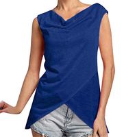 ❀Lemoning❀ Women's Plus Size Fashion Blouse and Tops Women Summer Sexy Fashion Casual Sleeveless Tank Tops Solid Color Shirt Long/Short Sleeve Womens Tree and T-Shirt Big Sale