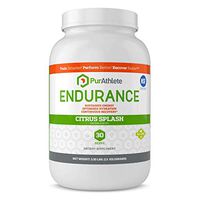 PurAthlete Endurance Hydration Powder + Recovery Drink Electrolyte Replacement with Hydrolyzed Whey Protein Isolate for Athletes - Magnesium, Glutamine, Amino Acids BCAA (Citrus Splash - 30 Servings)