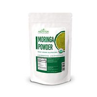 Organic Moringa Oleifera Powder 16 oz | Plant Proteins, Amino Acids, Antioxidants and Vitamins - Energizing Drumstick Leaf Powder | RAW, USDA Organic, Non-GMO, Vegan, Kosher