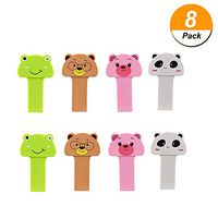 8 Pack Animal Pattern Toilet Seat Handle Seat Cover Lifter Avoid Touching Self Adhesive